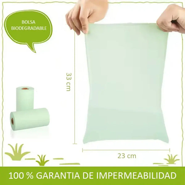 Bolsas de Basura Biodegradables para Mascotas - Ecológicas, Gruesas y Resistentes ( 12 Rollos x 15 Unidades )