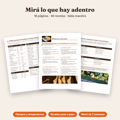 Ebook Tu Freidora de Aire, Todos los Días: Recetas y Tabla de Tiempos (PDF)