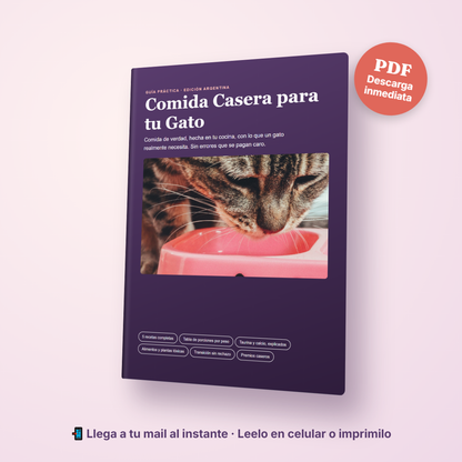 Ebook Comida Casera para tu Gato (PDF - Descarga inmediata)