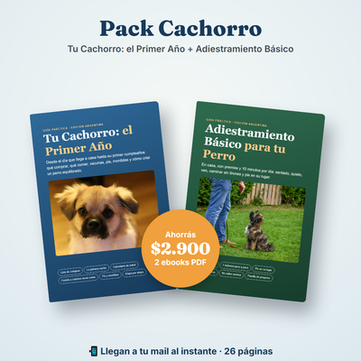 Pack Cachorro: Tu Cachorro el Primer Año + Adiestramiento Básico (2 PDF)
