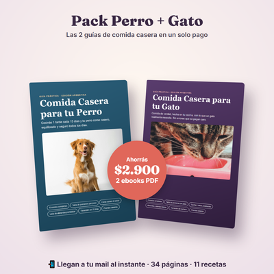 Pack Ebooks Perro + Gato: Comida Casera (2 PDF - Descarga inmediata)
