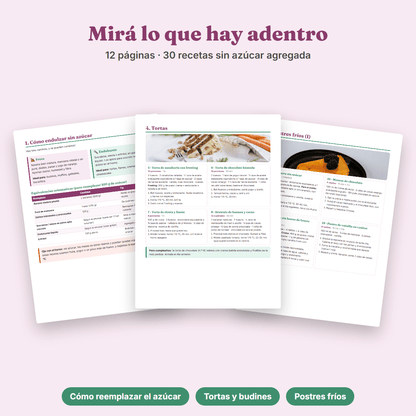 Ebook Postres sin Azúcar