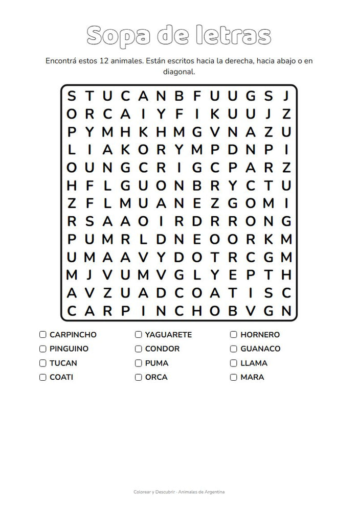 Sopa de letras