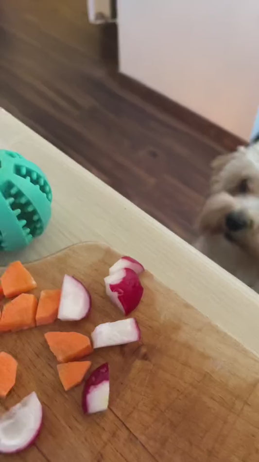 Comida Antiestrés Interactiva Para Perros Con Pelota, Colores Varios Diámetro 5 cm