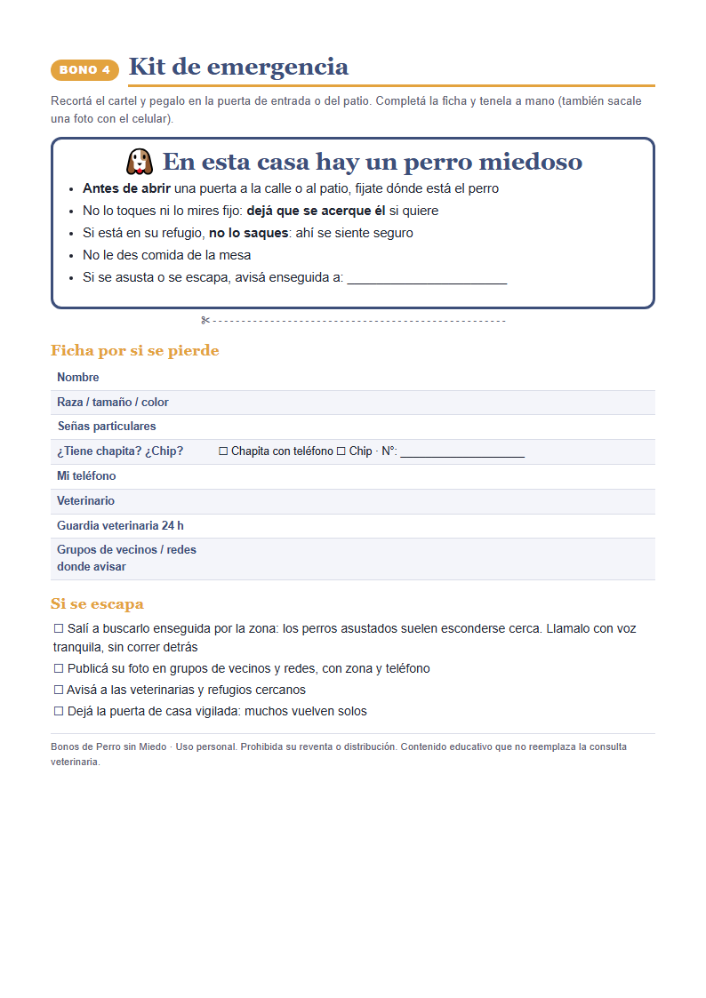 Kit de emergencia